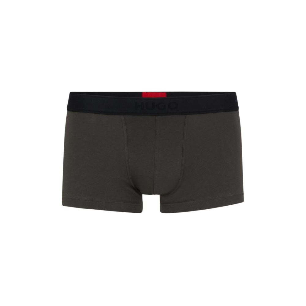 HUGO Stretch-cotton trunks with playing-card logo