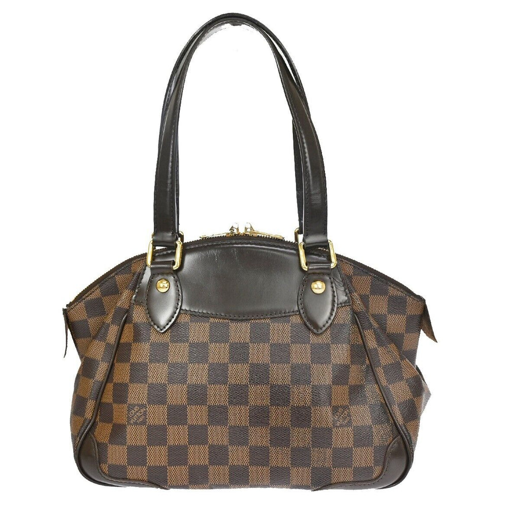 Louis Vuitton Portobello Brown Canvas Shoulder Bag (Pre-Owned)