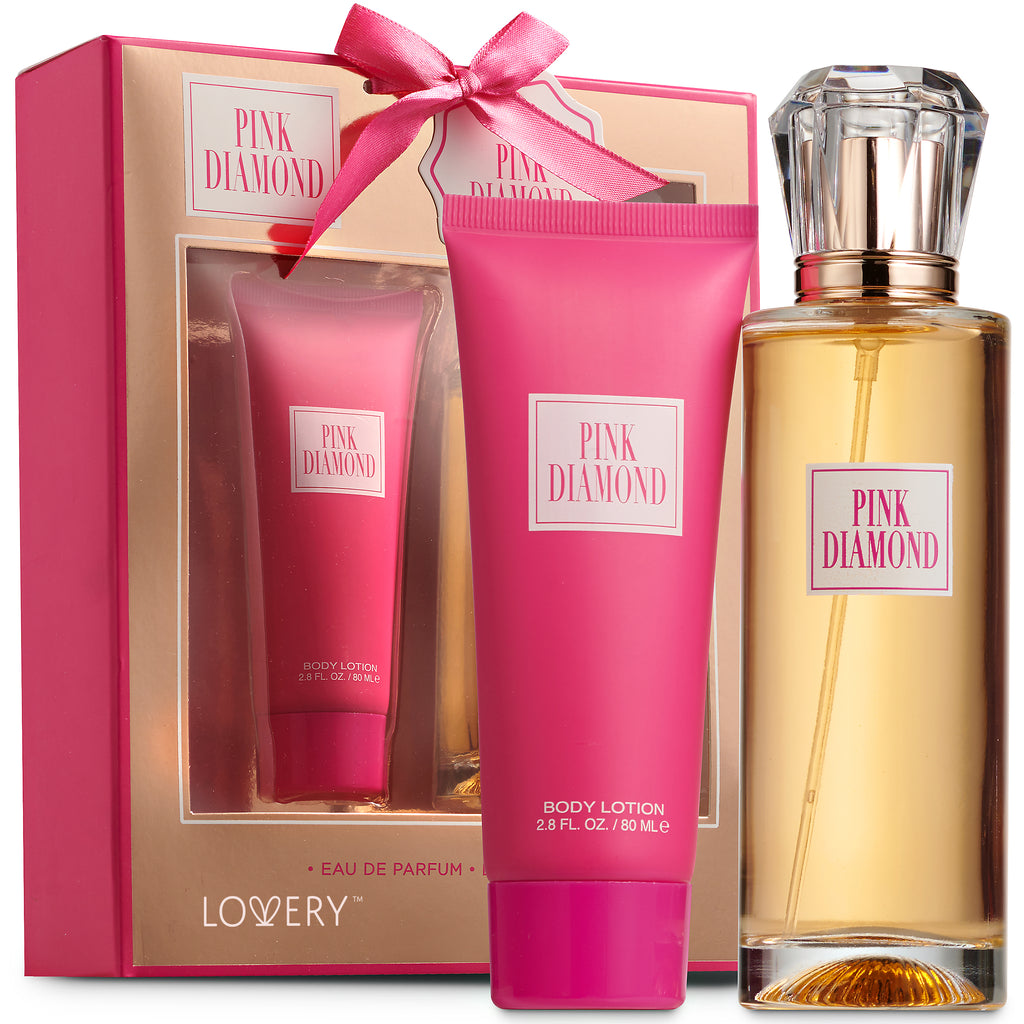 Lovery Pink Diamond Perfume and Lotion Womens Bath and Body Selfcare
