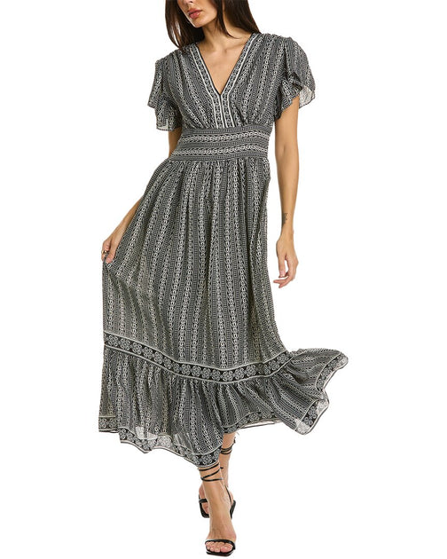 Max Studio V-neck Tiered Maxi Dress | Shop Premium Outlets