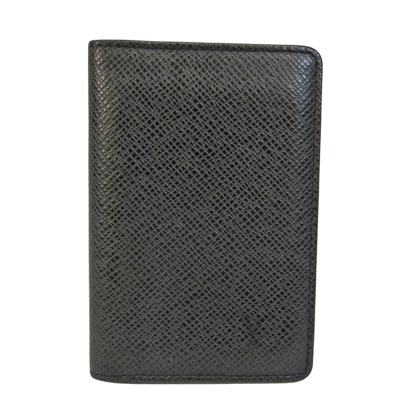 Louis Vuitton Enveloppe Carte De Visite Black Leather Wallet (Pre-Owne