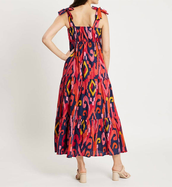 JUDE CONNALLY Rose Dress In Grand Ikat Navy | Shop Premium Outlets