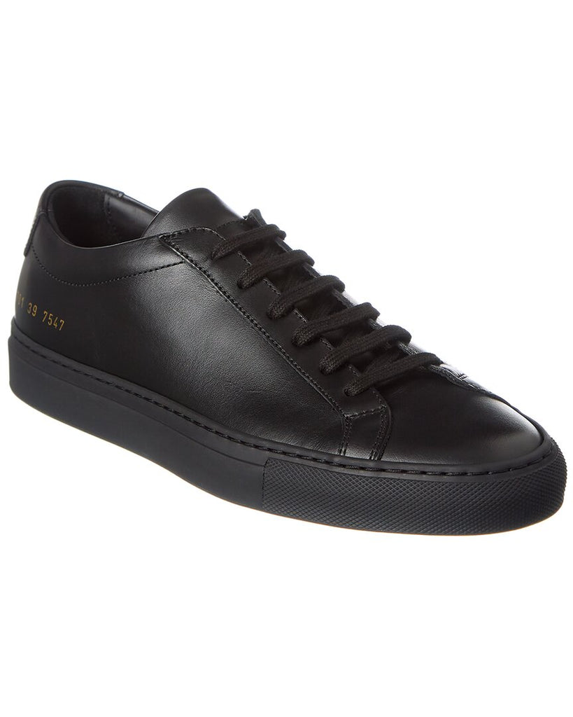 Common Projects Women's Original Achilles Leather Sneakers - Black - Size 11