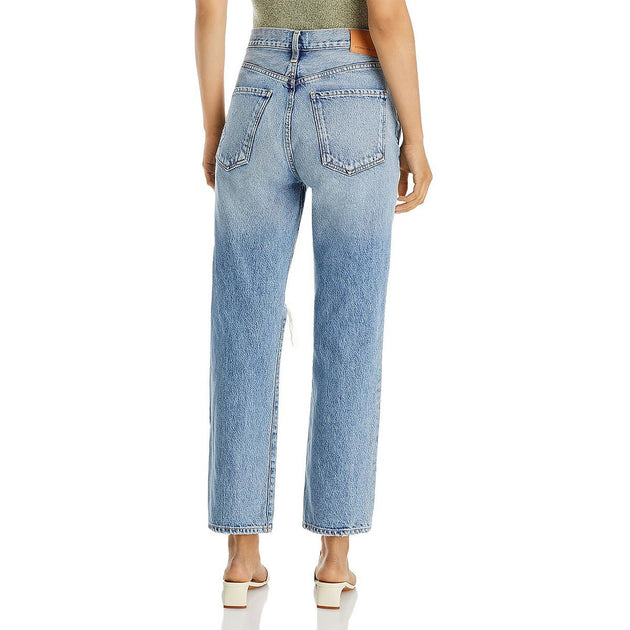 Citizens of Humanity Emery Womens Relaxed Straight Leg Cropped Jeans ...