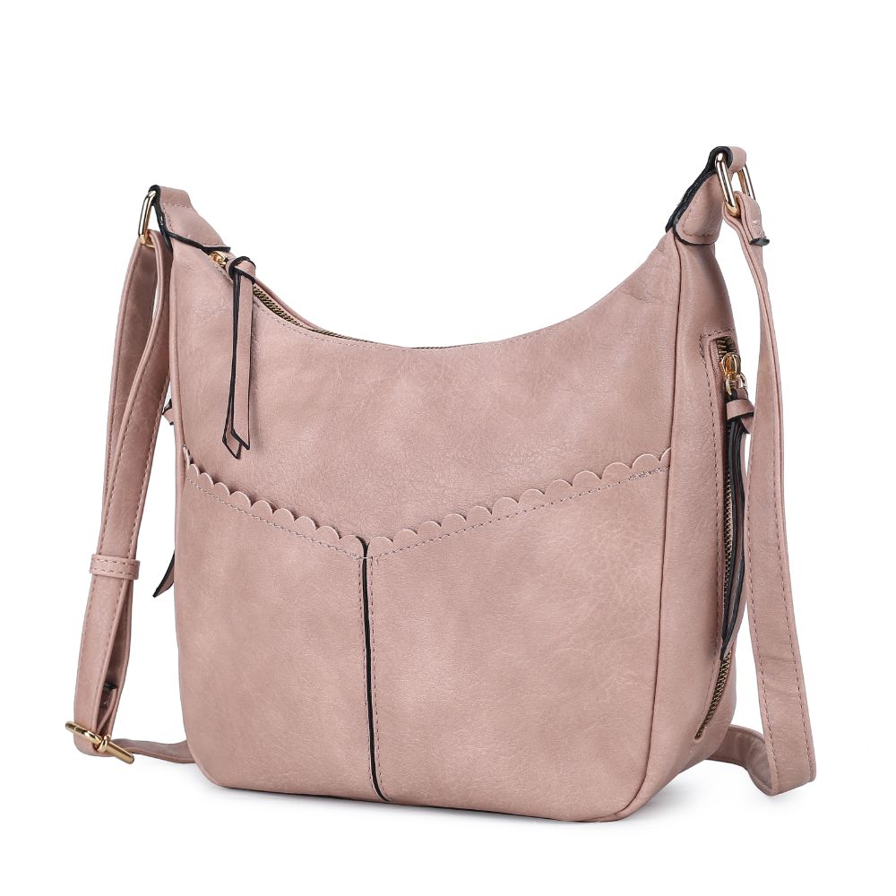 MKF Collection Kennedy Vegan Leather Womens Shoulder Handbag by Mia K, Pink