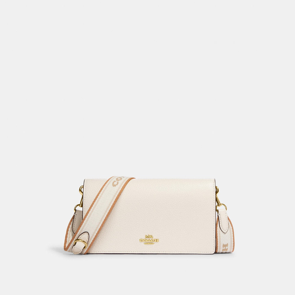 Coach Outlet Anna Foldover Crossbody Clutch In Signature Canvas