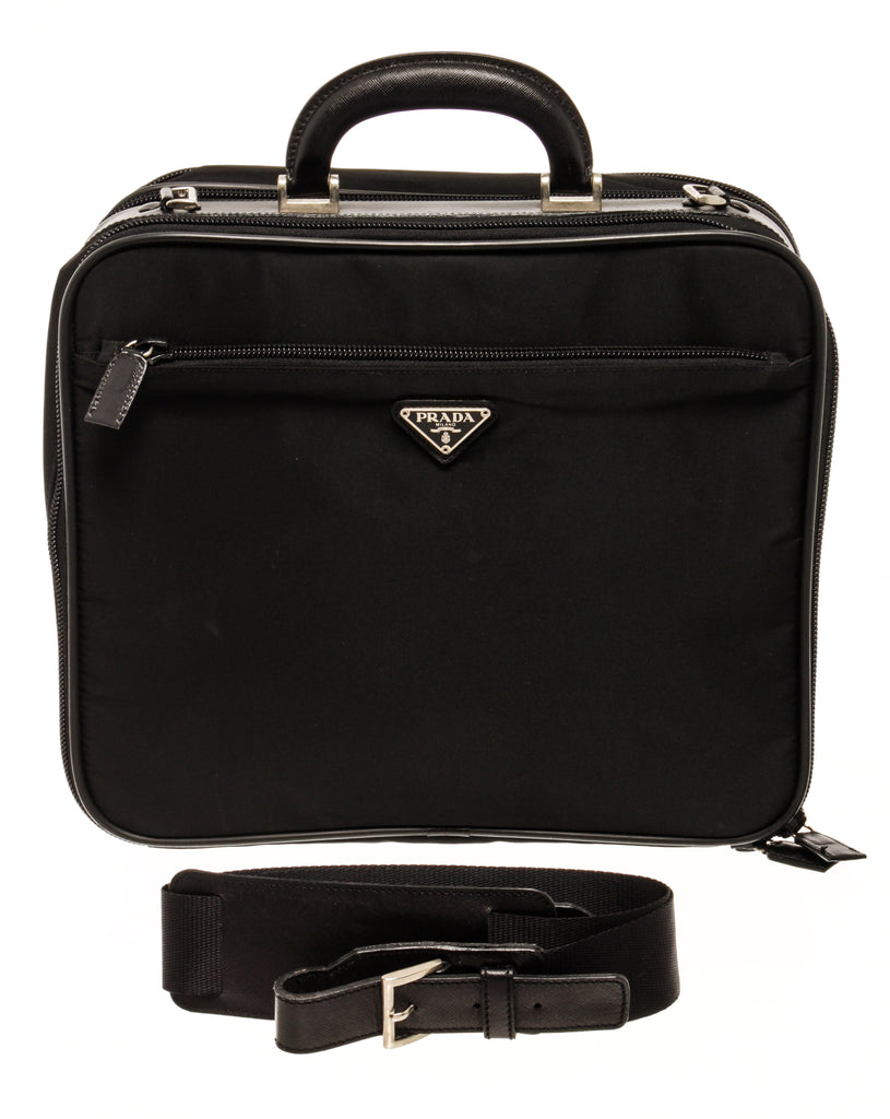 Laptop bags & briefcases Prada - Fabric and Saffiano messenger bag -  2VH797064002