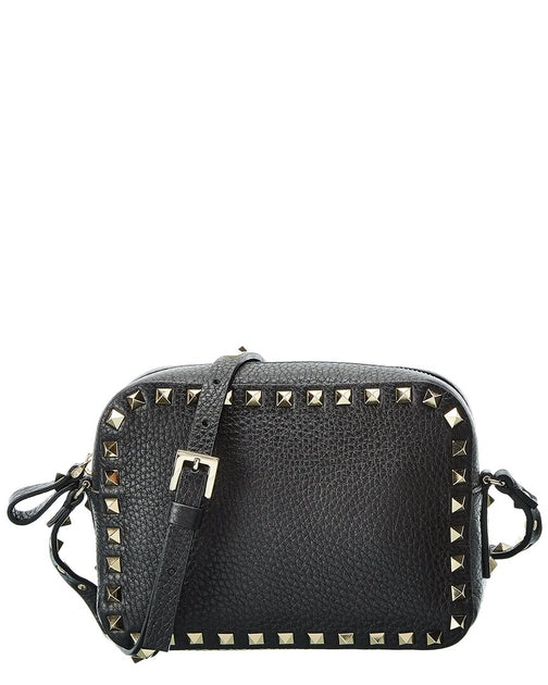 Valentino Rockstud Grainy Leather Camera Bag | Shop Premium Outlets