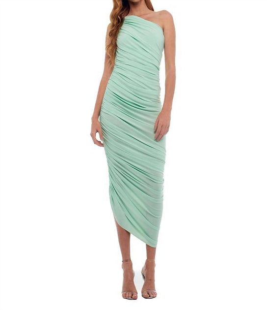 NORMA KAMALI Diana Gown In Seafoam | Shop Premium Outlets