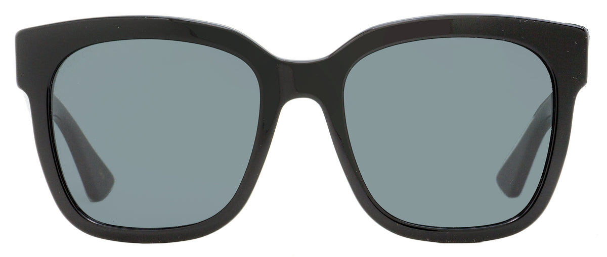 Gucci Women S Square Sunglasses Gg0034s 001 Black 54mm Shop Premium Outlets