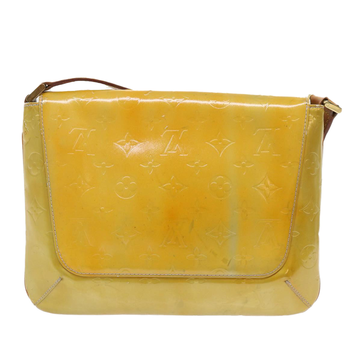 Louis Vuitton Thompson Street Yellow Patent Leather Shoulder Bag (Pre