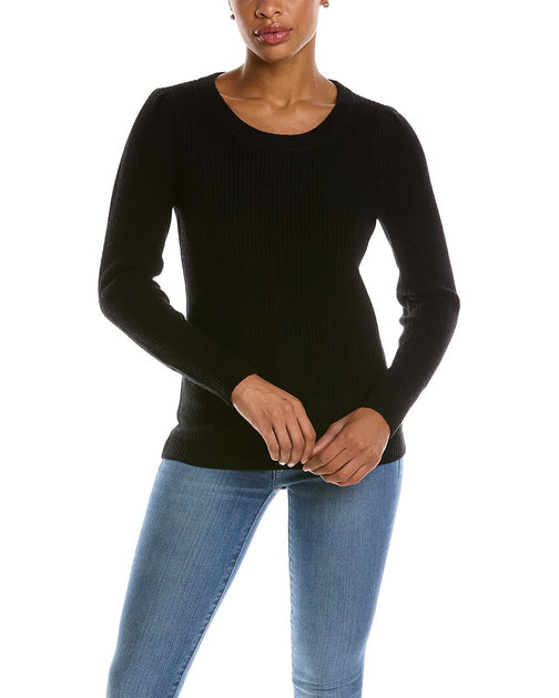 Qi Cashmere Puff Sleeve Wool & Cashmere-blend Sweater | Shop Premium ...