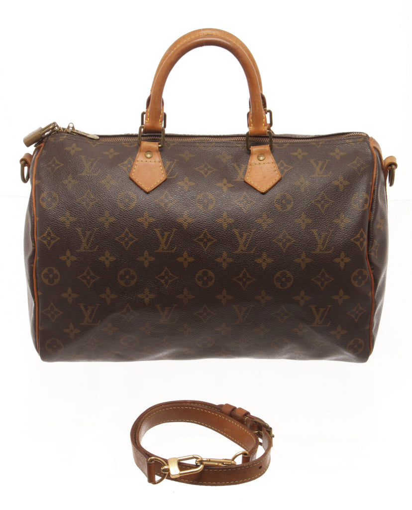 Louis Vuitton Monogram Speedy bandouli√ Re 35, Brown, One Size