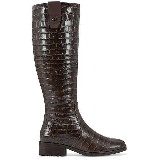 Easy Spirit Rhonda Womens Leather Block heel Knee-High Boots | Shop ...