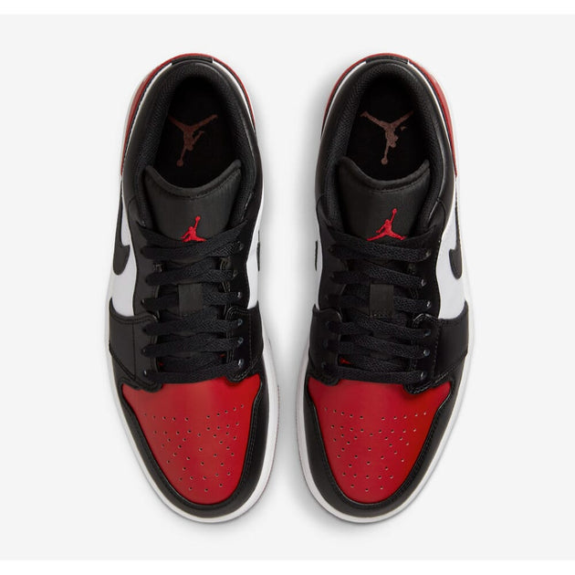 Nike Air Jordan 1 Low White/black-varsity Red-white 553558-161 Men's ...