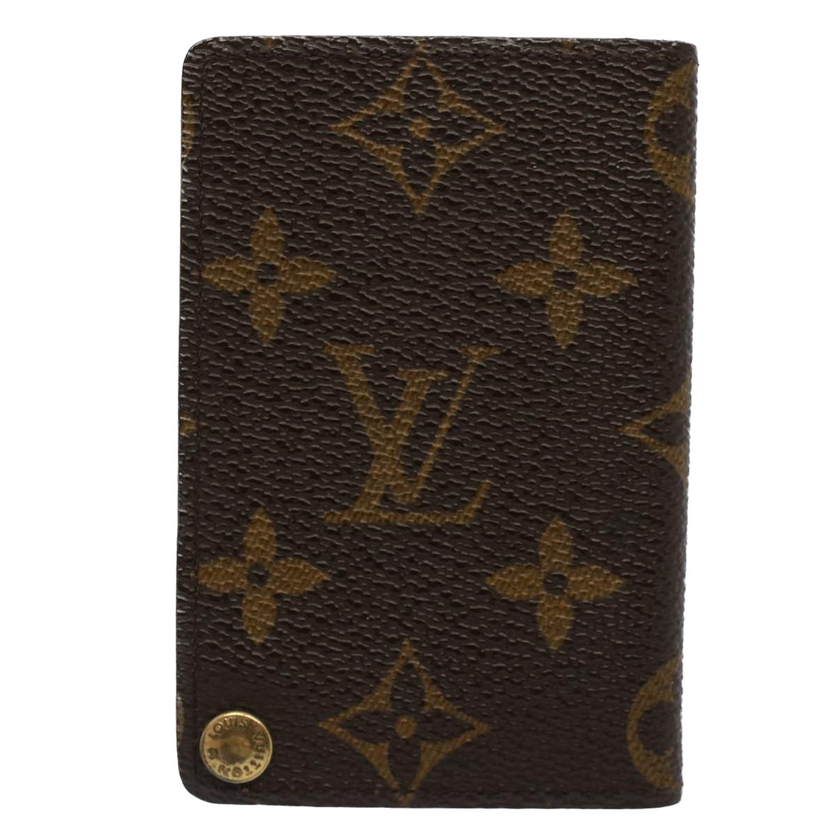 Louis Vuitton Enveloppe Carte De Visite Red Leather Wallet (Pre-Owned)