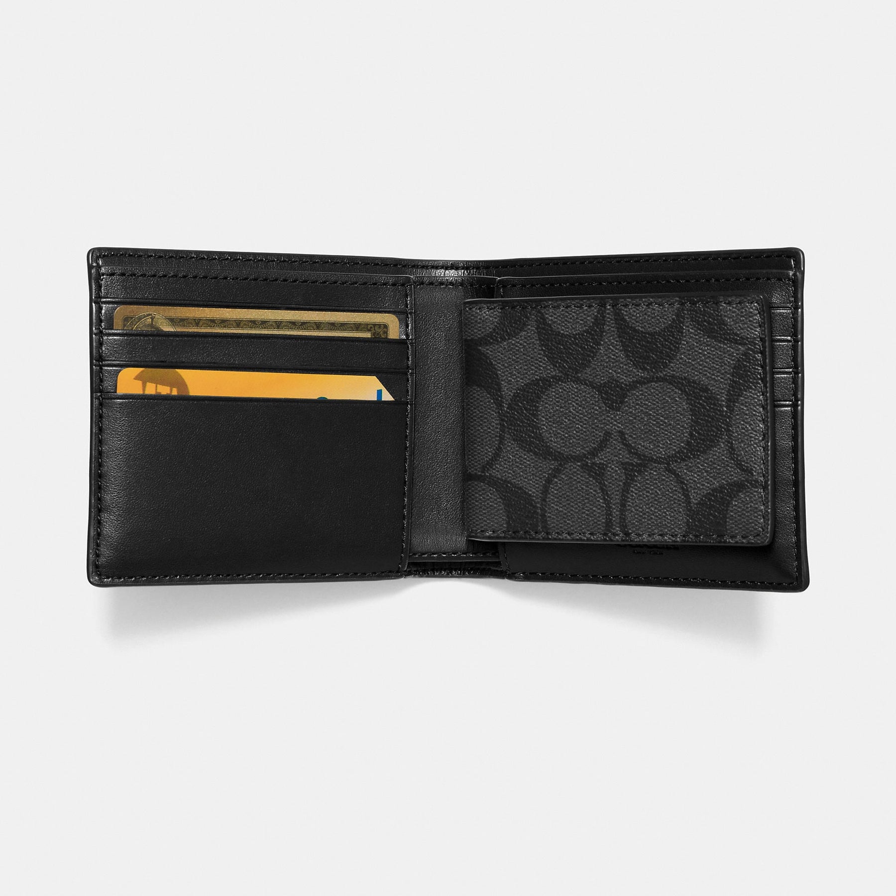 COACH 3-in-1 L-Zip Wallet in Cross Grain Leather