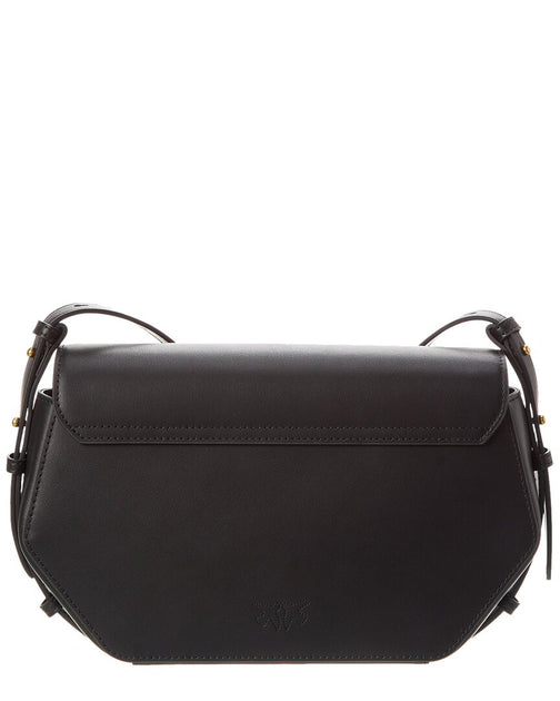 PINKO Love Click Exagon Classic Leather Crossbody | Shop Premium Outlets