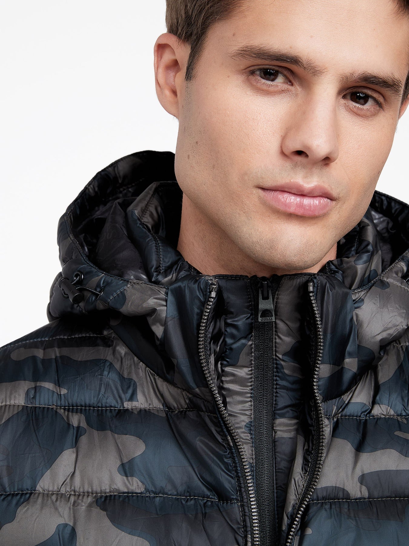 Guess Factory Harrison Camo Puffer Jacket | Shop Premium Outlets