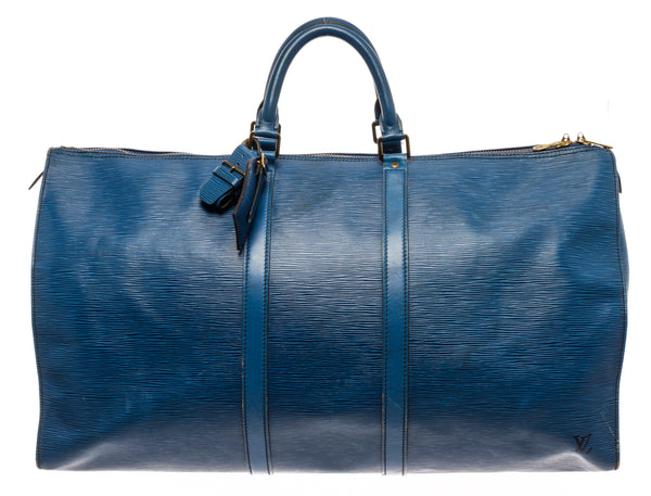 Louis Vuitton Epi Keepall 55 - Blue Luggage and Travel, Handbags -  LOU805641
