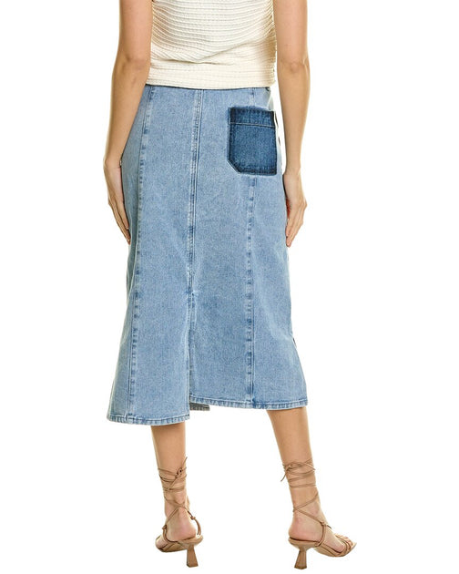 Gracia Denim Midi Skirt | Shop Premium Outlets