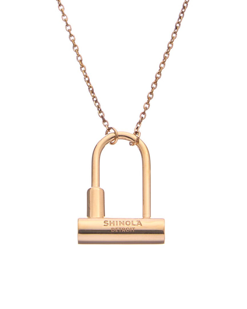 Shinola Women's Key Charm | 14K Gold | Engravable