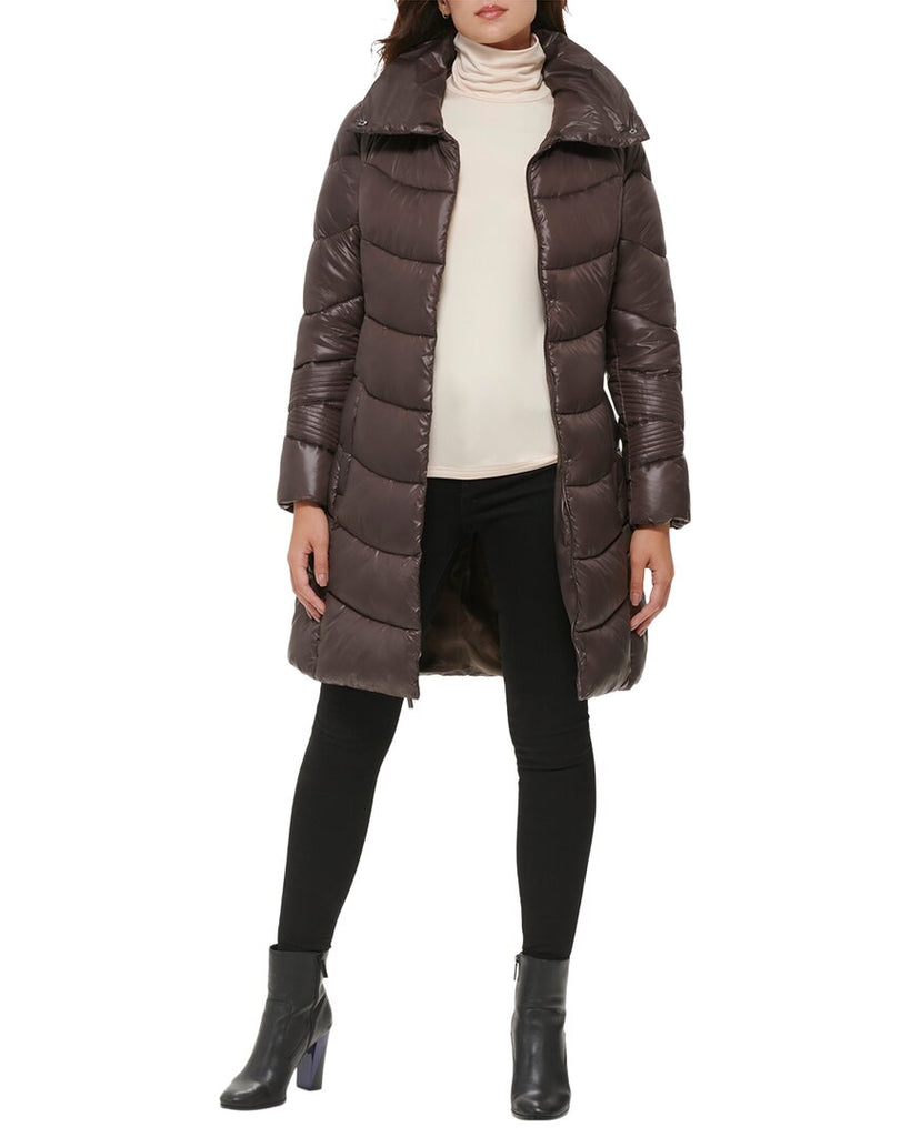  DKNY womens Down Puffer Coat Transitional Jacket, Deep