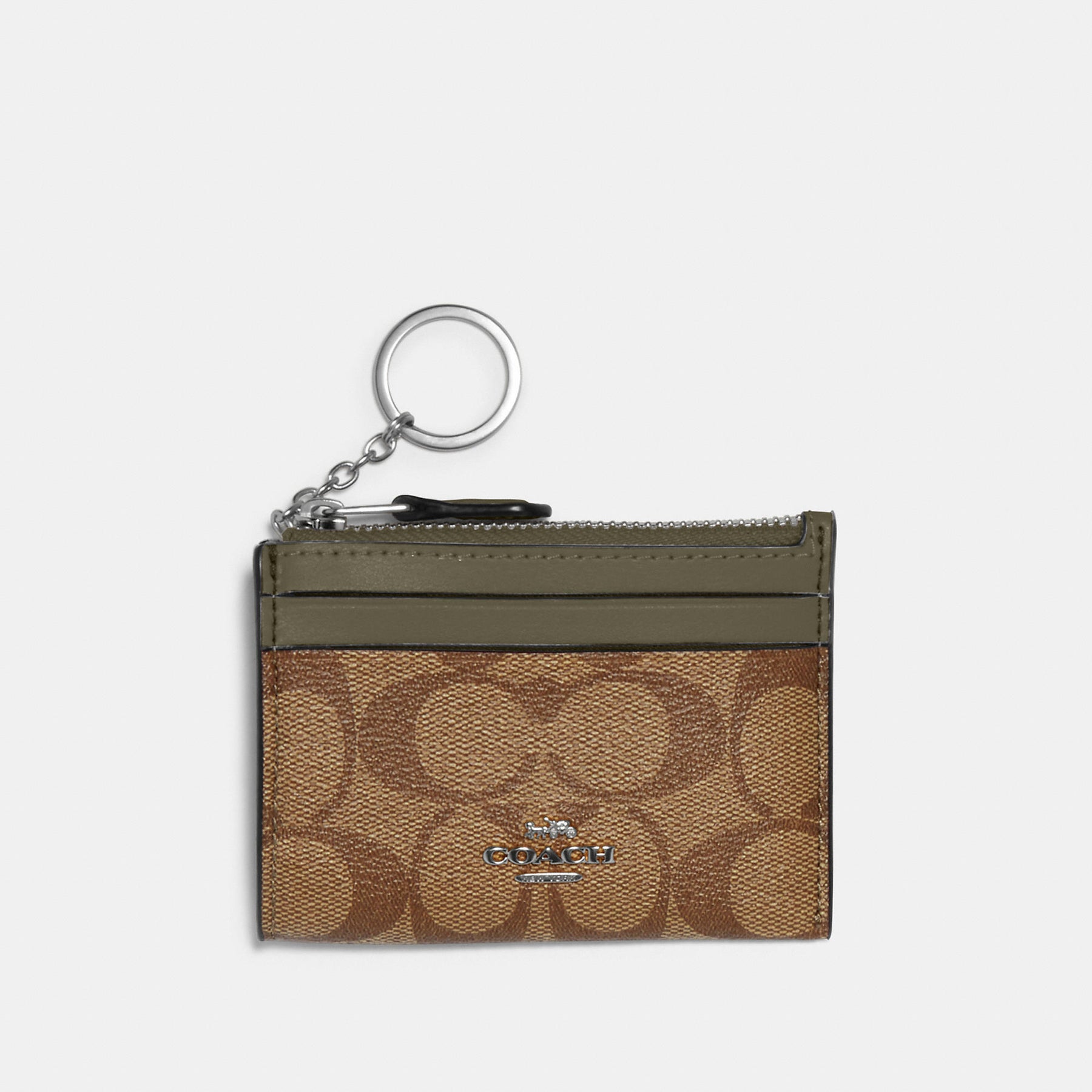 Coach Outlet Mini Skinny Id Case In Signature Canvas | Shop