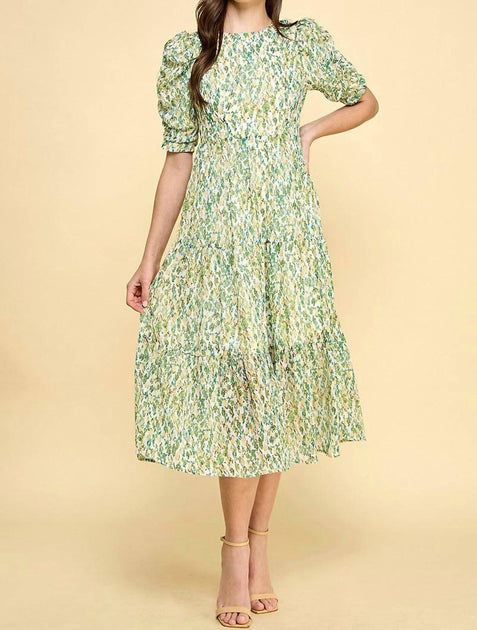 TCEC Finer Things Dress In Green | Shop Premium Outlets