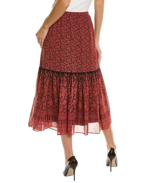 Kobi Halperin Charlie Printed Soft Midi Skirt | Shop Premium Outlets