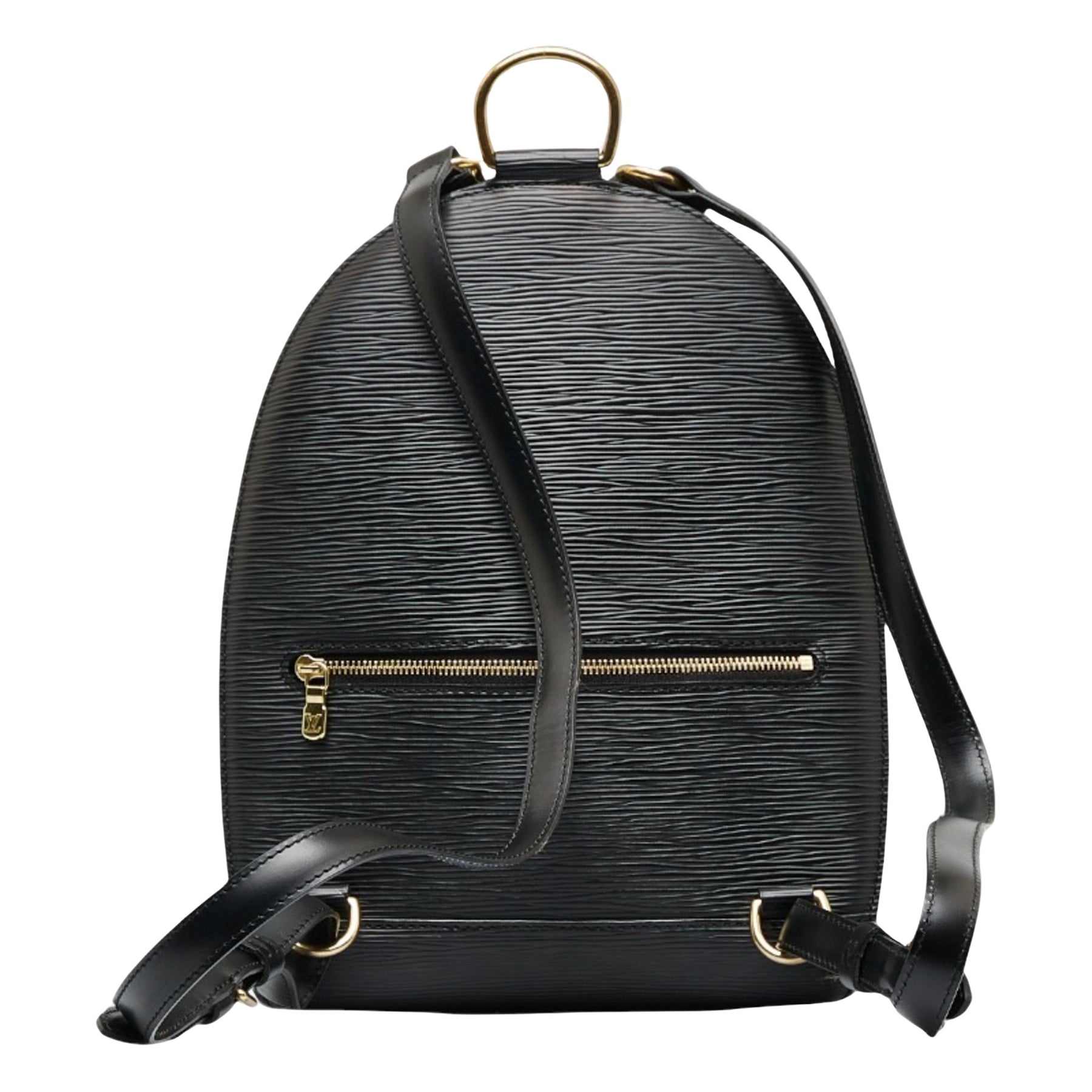Louis Vuitton Cassiar Black Leather Backpack Bag (Pre-Owned)