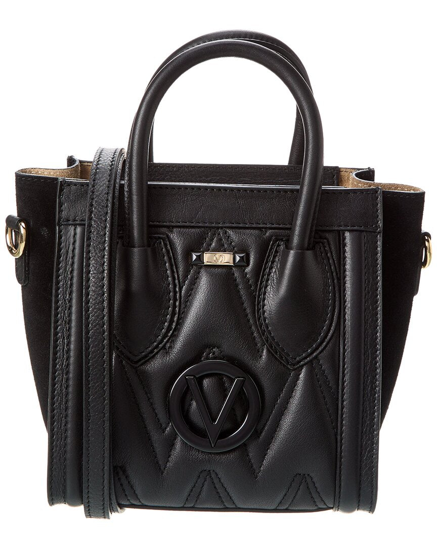 Valentino By Mario Valentino Cocotte Signature Leather Shoulder Bag In  Black
