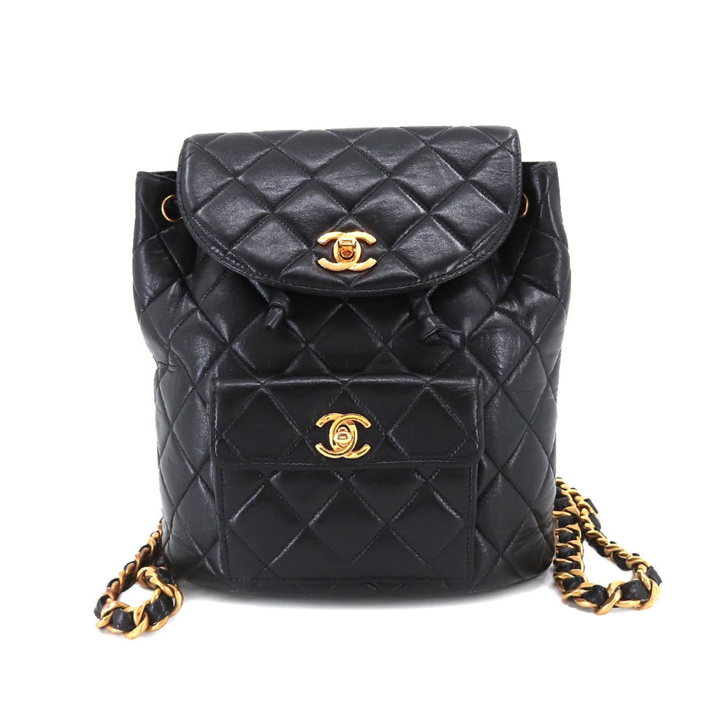 Chanel Duma Leather Backpack Bag (pre-owned)