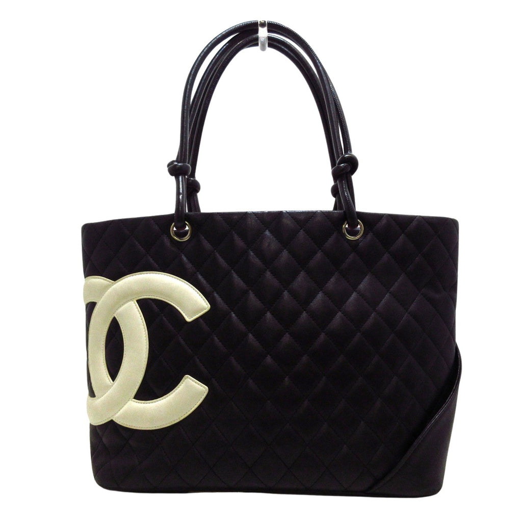 Chanel Cambon Line Leather Tote Bag (pre-owned)