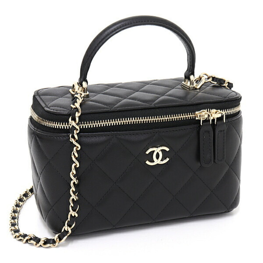 Chanel Vanity Leather Clutch Bag (pre-owned)