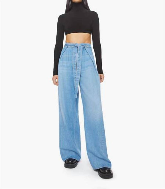 Mother High Waisted Tie Front Funnel Sneak Jean In All You Can Eat ...
