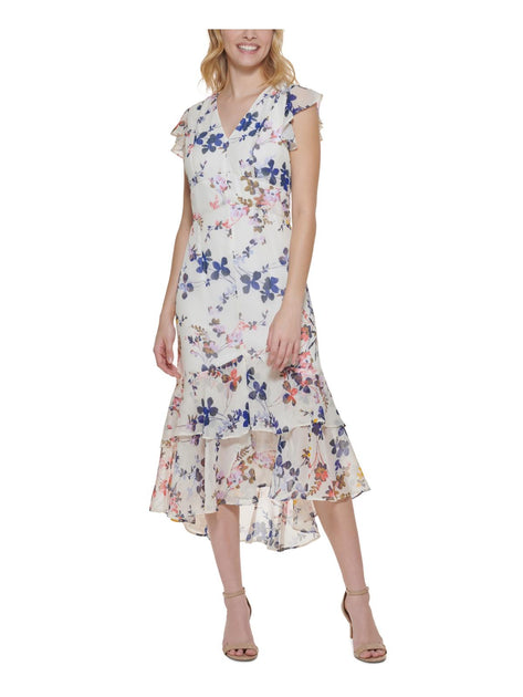 Tommy Hilfiger Petites Womens Floral Calf Midi Dress | Shop Premium Outlets
