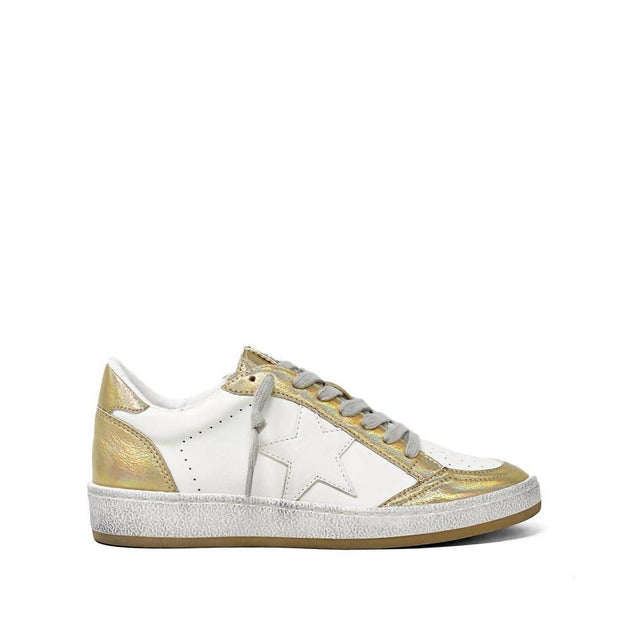 SHU SHOP Paz Sneakers In Iridescent Gold | Shop Premium Outlets
