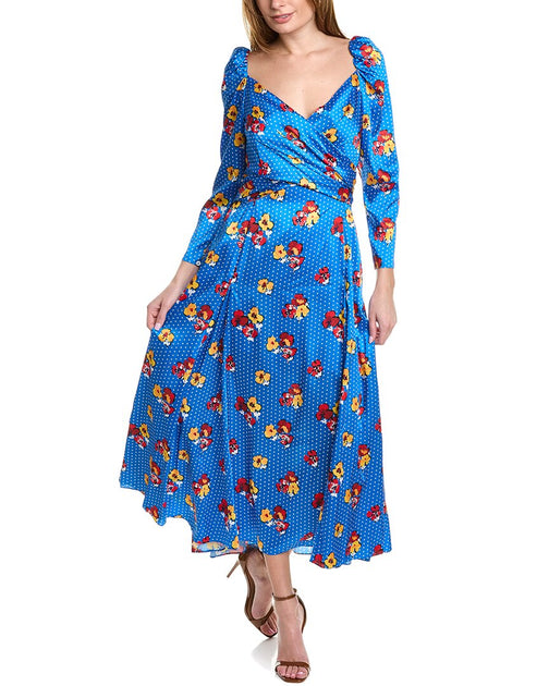 Carolina Herrera Criss Cross Maxi Dress | Shop Premium Outlets