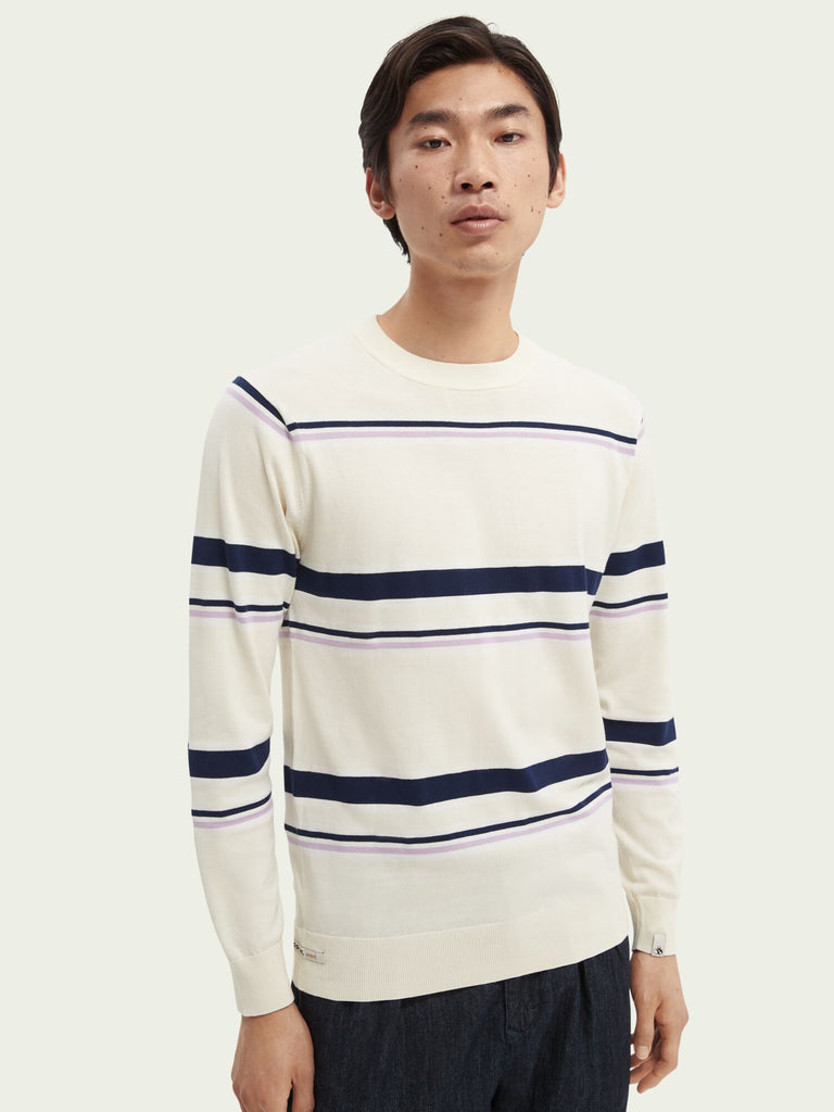 Scotch & Soda Organic Cotton Striped Sweater | Shop Premium Outlets