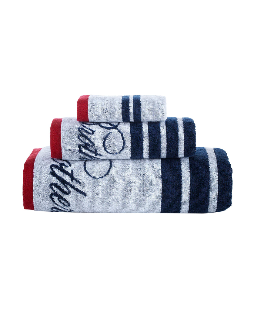 Brooks Brothers Solid Signature 4 Pcs Wash Towels - Navy