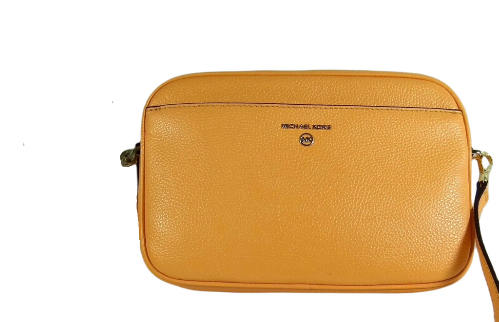 Michael Kors Daniela Gusset Crossbody Leather Bag - Yellow