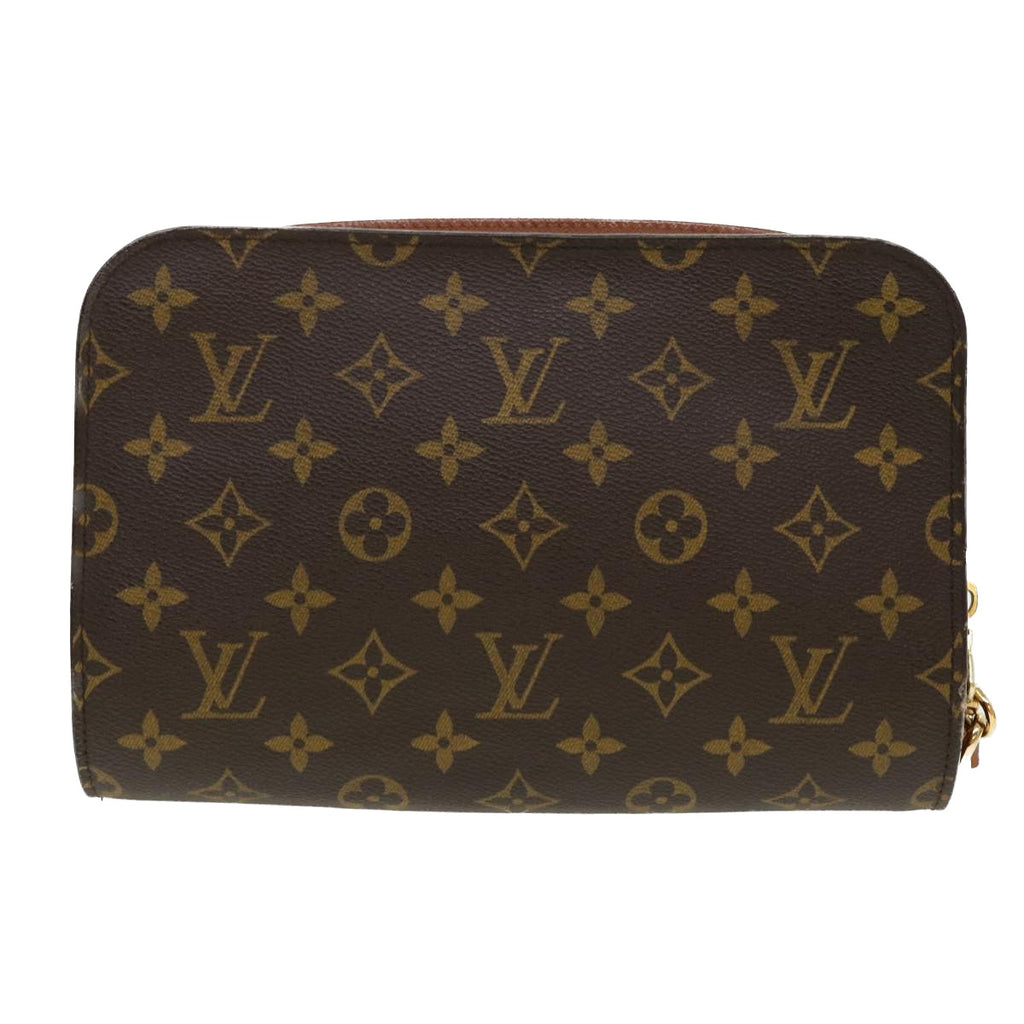 Pre-Owned Louis Vuitton Pouch Monogram Truth Wapiti Brown Canvas