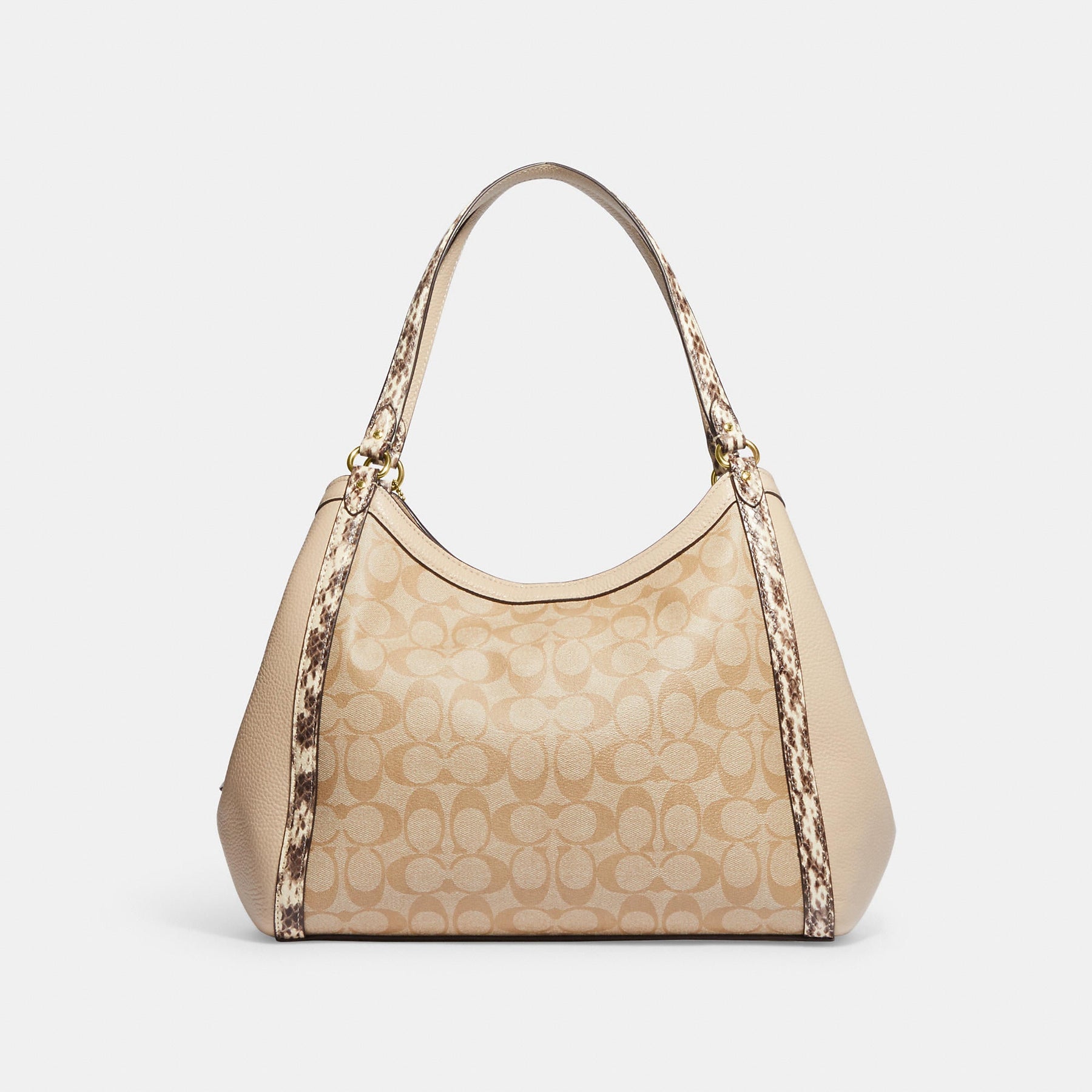 Coach Outlet Chain Kristy Shoulder Bag In Signature Canvas in Natural