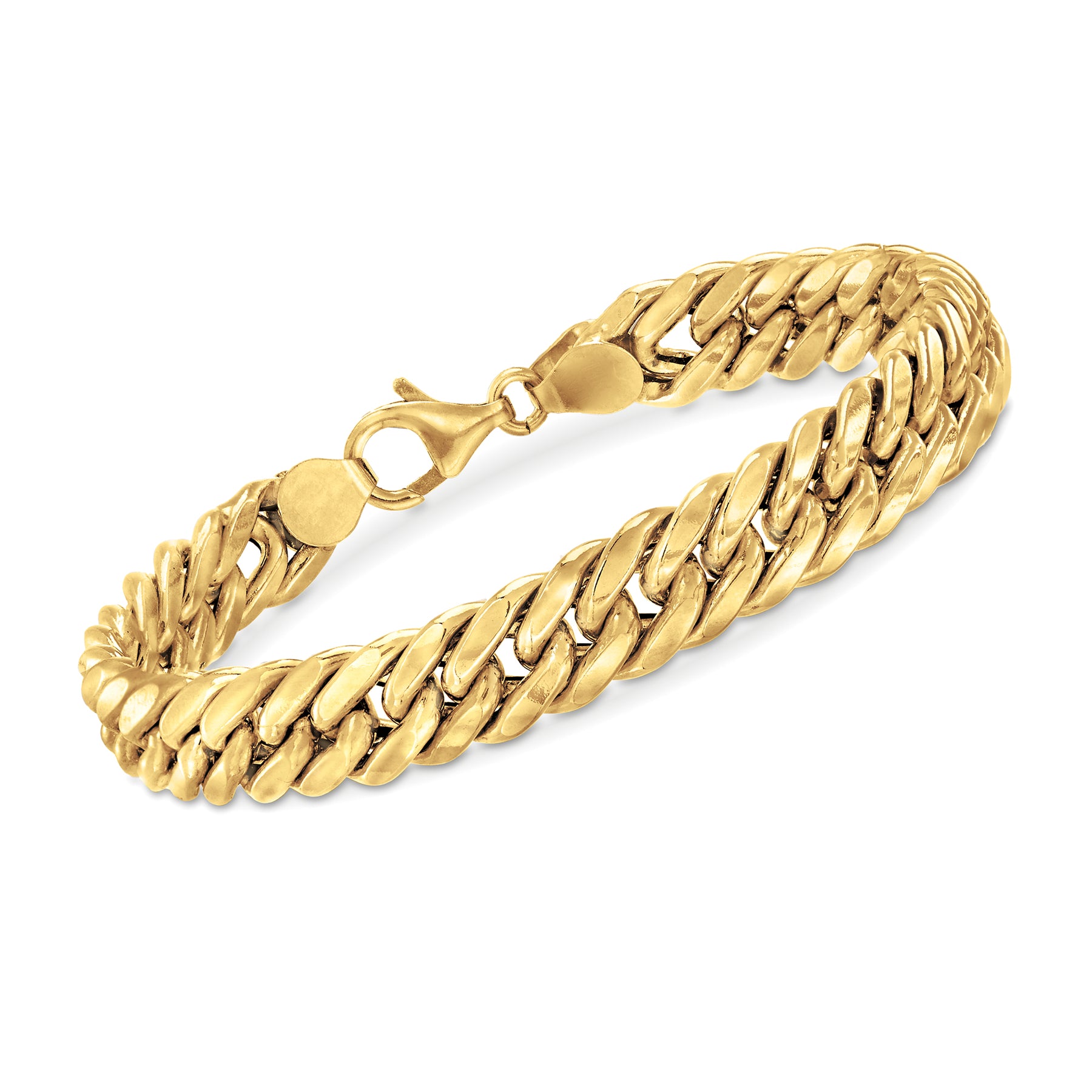 Ross-Simons Italian 18kt Yellow Gold Cuban Link Bracelet | Shop