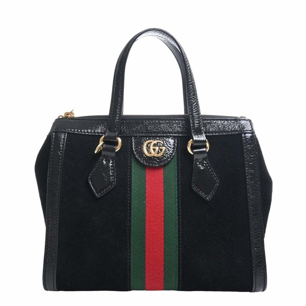 GUCCI [Sharp Discount] Suede Leather Ophidia Gold Buckle Shoulder
