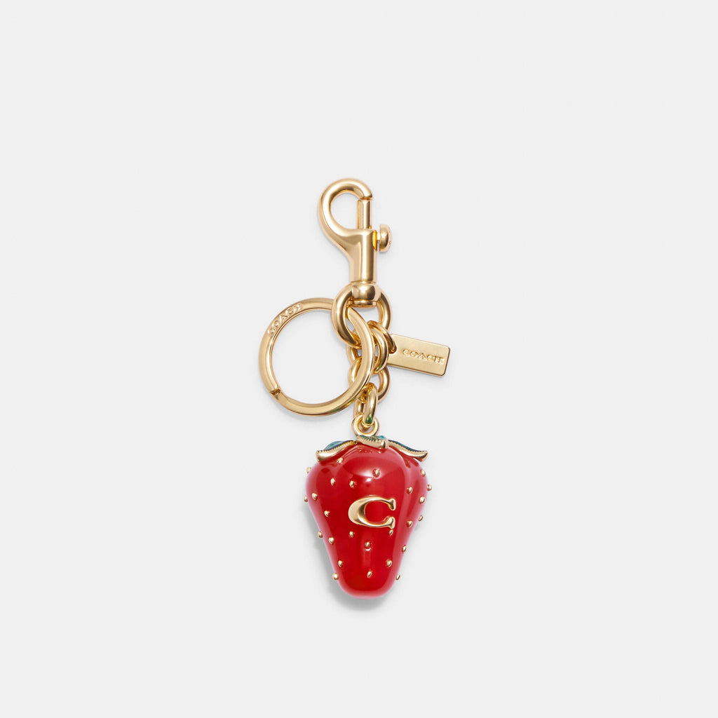 COACH key chain cherry key chain